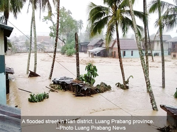 Almost 400 families hit by flash flooding in Luang Prabang Almost 400 families hit by flash flooding in Luang Prabang