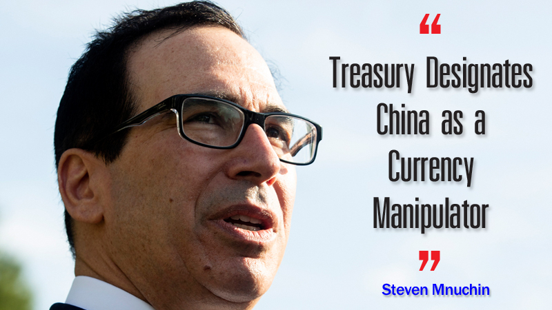 Trade war heightened as US officially denounces China as currency manipulator Trade war heightened as US officially denounces China as currency manipulator