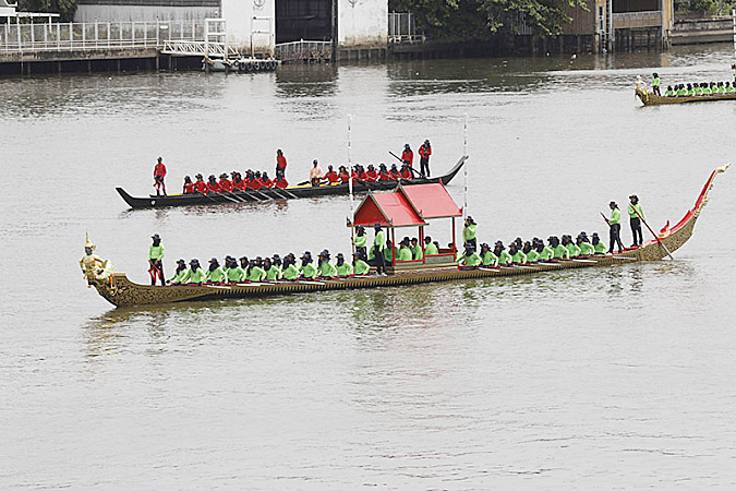 Rehearsals continue for magnificent Royal Barge procession Rehearsals continue for magnificent Royal Barge procession