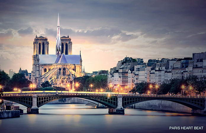 An overview of the design Paris Heart Beat. [Photo/designnotredame.com]