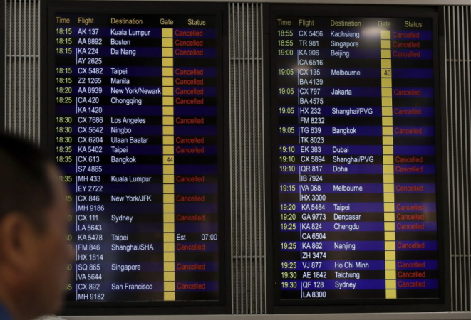 HK Int’l airport cancels outbound flights HK Int’l airport cancels outbound flights