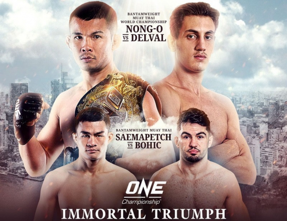 Nong-O defends ONE bantamweight Muay Thai crown against Delval at ONE: Immortal Triumph Nong-O defends ONE bantamweight Muay Thai crown against Delval at ONE: Immortal Triumph