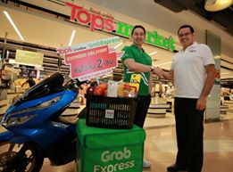 Tops Online works with Grab for speedier deliveries Tops Online works with Grab for speedier deliveries
