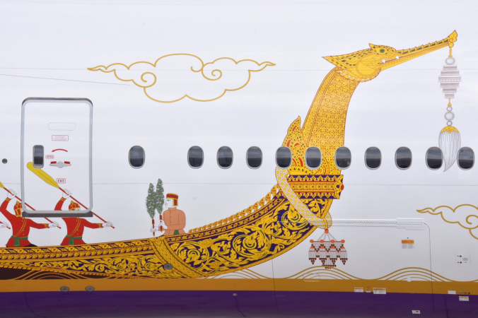 THAI commemorates coronation with royal barge livery on aircraft THAI commemorates coronation with royal barge livery on aircraft