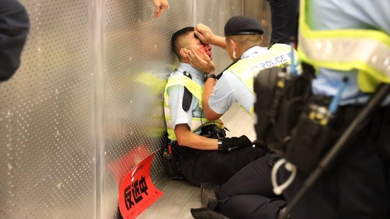 HK govt regrets protesters' targeting police HK govt regrets protesters' targeting police