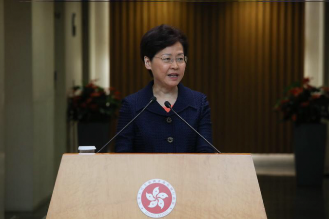 Lam says govt to set up platform for talks with HK people Lam says govt to set up platform for talks with HK people