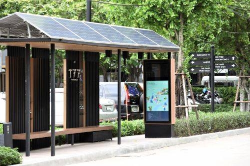 Sansiri, BCPG launch solar bus stop with charger at Sukhumvit 77 Sansiri, BCPG launch solar bus stop with charger at Sukhumvit 77