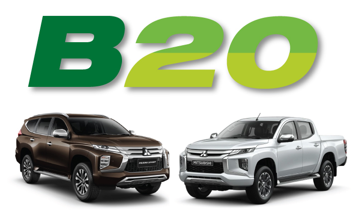 Triton, Pajero biodiesel B20-compatible: Mitsubishi Triton, Pajero biodiesel B20-compatible: Mitsubishi