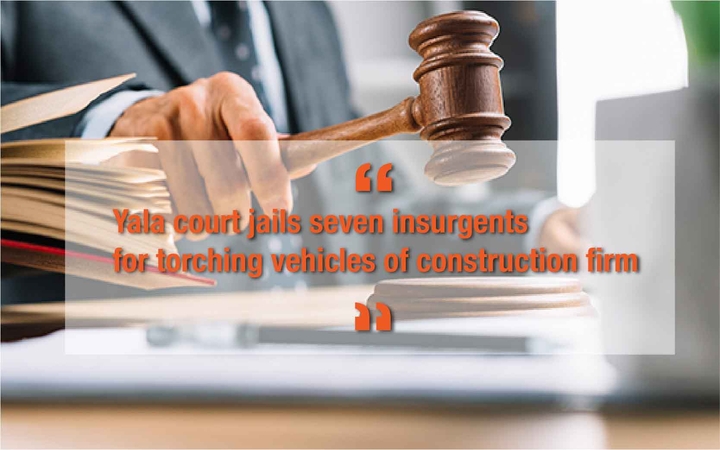 Yala court jails seven insurgents for torching vehicles of construction firm Yala court jails seven insurgents for torching vehicles of construction firm
