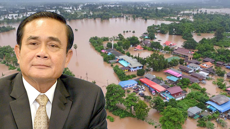 Prayut to go on TV to seek donations for flood victims Prayut to go on TV to seek donations for flood victims
