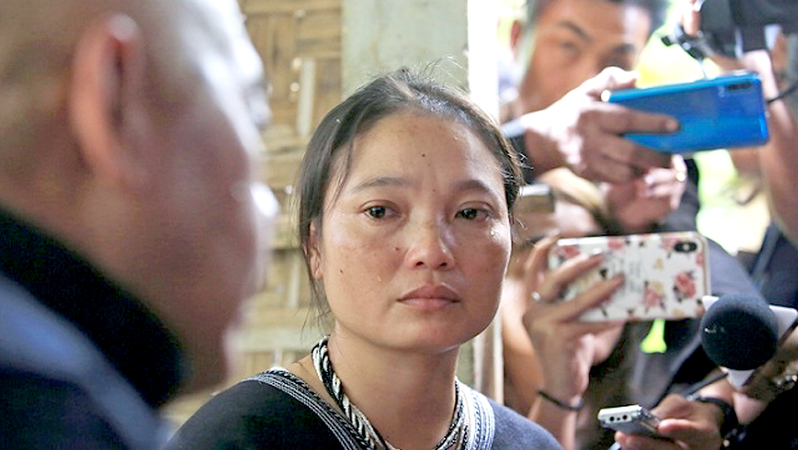 File Photo: Pinnapa Prueksaphan, the widower of Karen activist Porlajee “Billy” Rakchongcharoen
