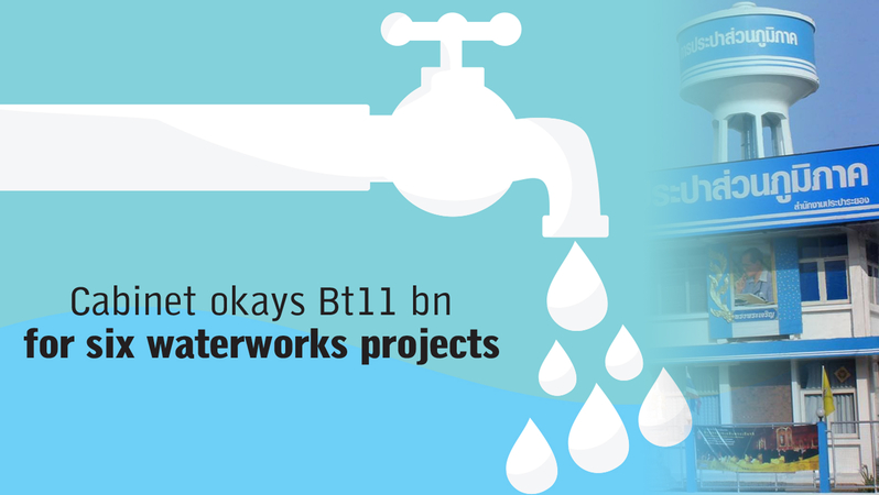Cabinet okays Bt11 bn for six waterworks projects Cabinet okays Bt11 bn for six waterworks projects