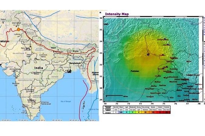 Earthquake of 6.3 magnitude hits Delhi, north India, epicentre in Pakistan Earthquake of 6.3 magnitude hits Delhi, north India, epicentre in Pakistan