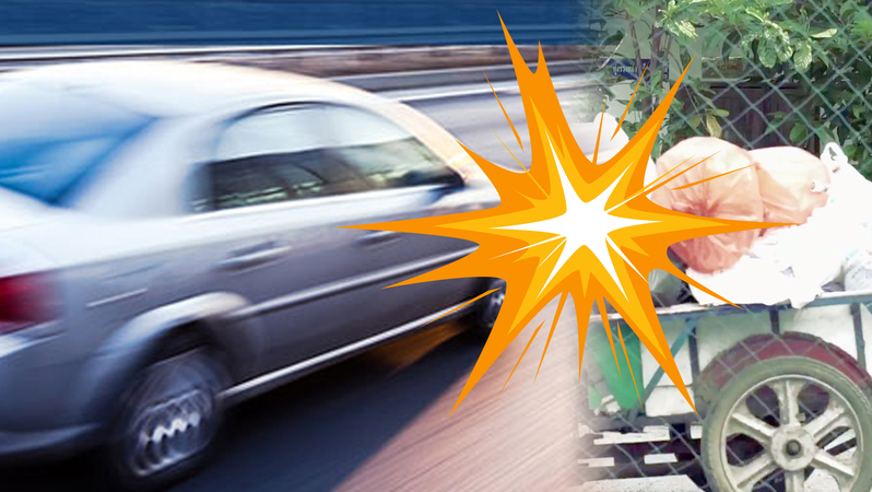 Garbage collector severely injured in Pattaya crash Garbage collector severely injured in Pattaya crash