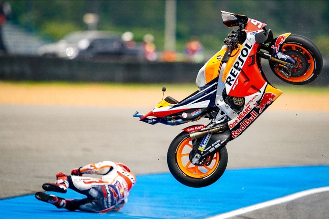 Marquez' Friday highside - image courtesy of HRC/CormacGP