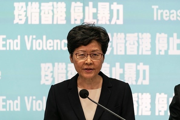 HONG KONG LEADER WON'T RULE OUT SEEKING CHINA'S ASSISTANCE TO TACKLE 'LAWLESS RIOTERS' HONG KONG LEADER WON'T RULE OUT SEEKING CHINA'S ASSISTANCE TO TACKLE 'LAWLESS RIOTERS'