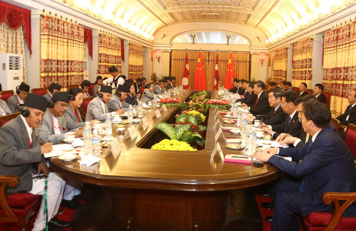 On his first day in Kathmandu, Xi announces Rs 56 billion in economic assistance over the next two y On his first day in Kathmandu, Xi announces Rs 56 billion in economic assistance over the next two y