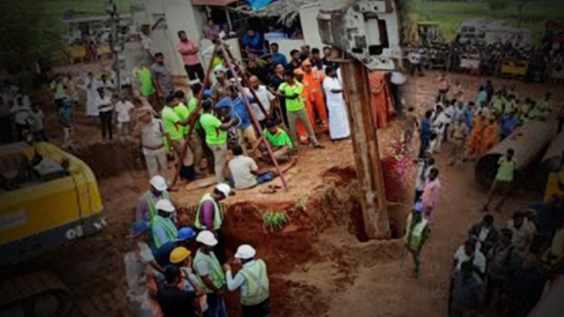 2-year-old TN boy stuck in borewell dies, body taken out after 80 hrs of rescue efforts 2-year-old TN boy stuck in borewell dies, body taken out after 80 hrs of rescue efforts