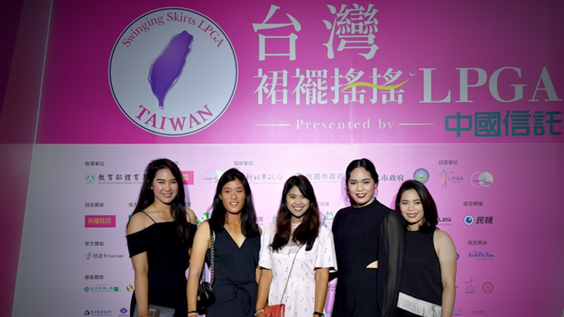 Thai players who will be in actions in Taiwan this week. (LPGA photo)