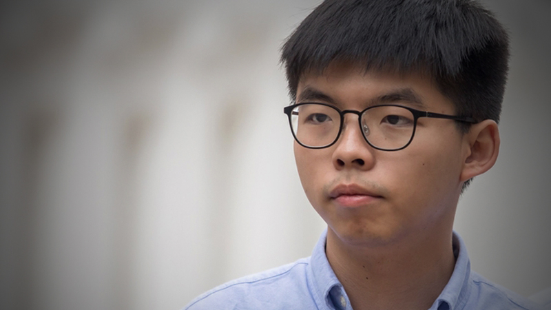 Hong Kong pro-democracy activist Joshua Wong speaks during a news conference in Hong Kong on October 29. Photo: Paul Yeung/Bloomberg/Washington Post Syndication