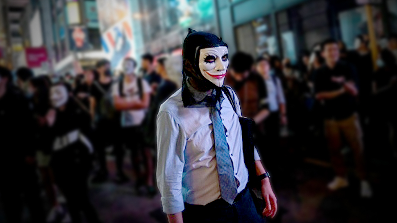 Halloween the latest victim of Hong Kong’s crackdown on masked protesters Halloween the latest victim of Hong Kong’s crackdown on masked protesters