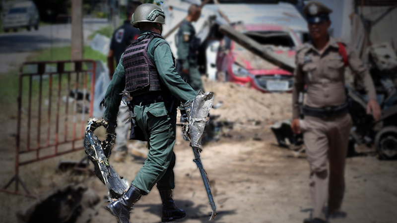 Bomb hits disused police station in Pattani Bomb hits disused police station in Pattani