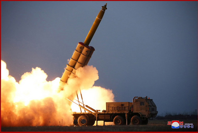 N. Korea says it tested super-large multiple rocket launcher under leader's guidance N. Korea says it tested super-large multiple rocket launcher under leader's guidance