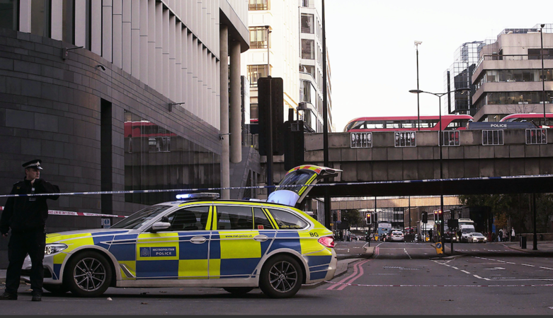 A police officer stands beside a cordoned off underpass following a terrorist incident on London Bridge on Nov. 29, 2019. MUST CREDIT: Bloomberg photo by Gem Atkinson.
Photo by: Gem Atkinson — Bloomberg
Location: London United Kingdom