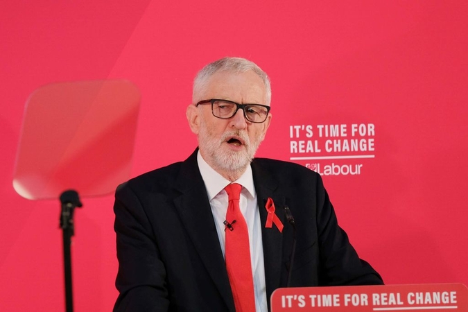 Corbyn Announces Foreign Policy In York

YORK, ENGLAND - DECEMBER 01: Labour Party leader Jeremy Corbyn delivers a speech on international and foreign policy at York College on December 01, 2019 in York, England. Political parties continue to campaign around the country as Britain prepares to go to the polls on December 12, 2019 to vote in a pre-Christmas general election. (Photo by Ian Forsyth/Getty Images)