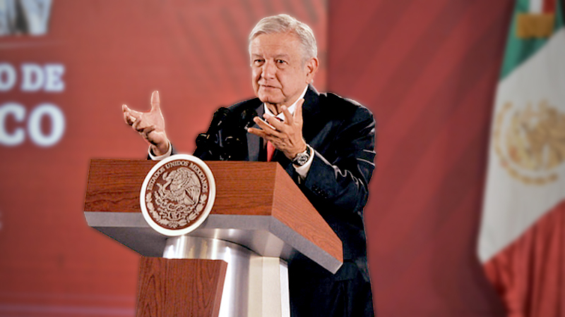File Photo: President Lopez Obrador Daily Morning Press Briefing

MEXICO CITY, MEXICO - OCTOBER 07: President of Mexico Andres Manuel Lopez Obrador speaks during the daily morning press briefing at Palacio Nacional on October 7, 2019 in Mexico City, Mexico. (Photo by Pedro Gonzalez Castillo/Getty Images)