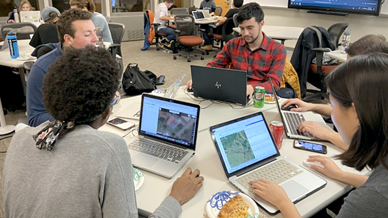 Students make maps for the Philippines and Belize without leaving campus Students make maps for the Philippines and Belize without leaving campus