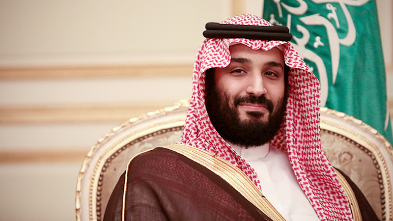 Mohammed bin Salman, Saudi Arabia's deputy crown prince, during a bilateral meeting with then-U.K. Prime Minister Theresa May in Riyadh, Saudi Arabia, on April 4, 2017. MUST CREDIT: Bloomberg photo by Simon Dawson.