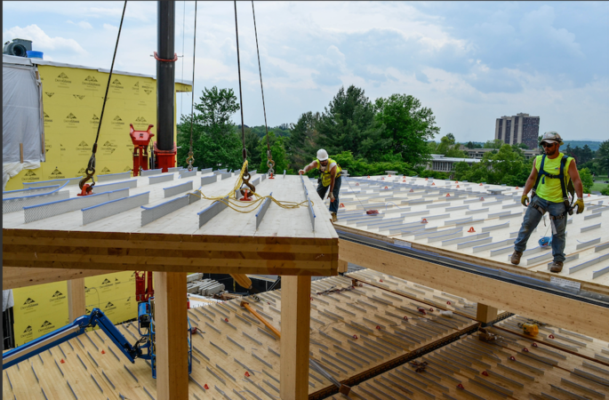 Forget the log cabin. Wood buildings are climbing skyward - with pluses for the planet. Forget the log cabin. Wood buildings are climbing skyward - with pluses for the planet.