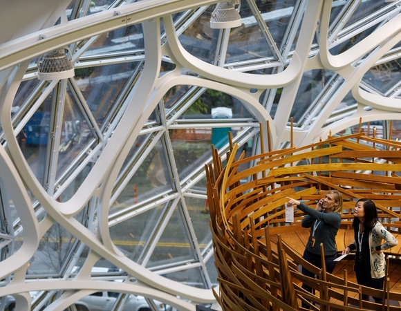 File Photo of  Amazon headquarters : Seattle Spheres / Photo Credit:  Amazon 