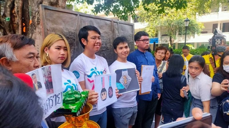 Run Against Dictatorship press conference held at Thammasat University Run Against Dictatorship press conference held at Thammasat University