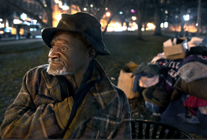 A homeless man longs to see his daughter on Christmas. Can he find $27 for a bus ticket? A homeless man longs to see his daughter on Christmas. Can he find $27 for a bus ticket?