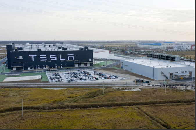 The first 15 units of Model 3 sedans assembled at Tesla's new multibillion-dollar Shanghai plant will be delivered to company employees on Dec. 30, according to a Tesla representative. MUST CREDIT: Bloomberg photo by Qilai Shen