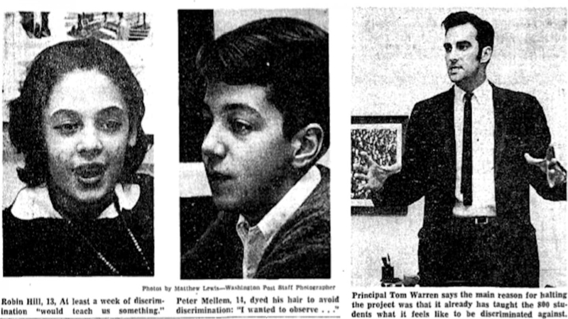 The Washington Post interviewed students and the principal at Cabin John Junior High School throughout the National Brotherhood Week experiment. MUST CREDIT: Washington Post photo by Matthew Lewis