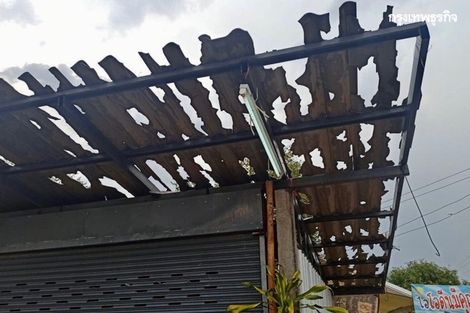 Hailstorms damage over 700 houses in Chiang Mai Hailstorms damage over 700 houses in Chiang Mai
