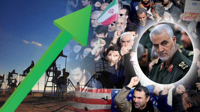 Oil prices spike, Dow futures dive after U.S. airstrike kills Iran's top military leader Oil prices spike, Dow futures dive after U.S. airstrike kills Iran's top military leader