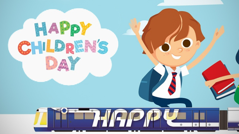Free ride for kids on Children's Day Free ride for kids on Children's Day