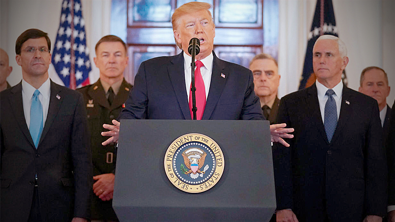 Trump says Iranian strike caused no American or Iraqi casualties Trump says Iranian strike caused no American or Iraqi casualties