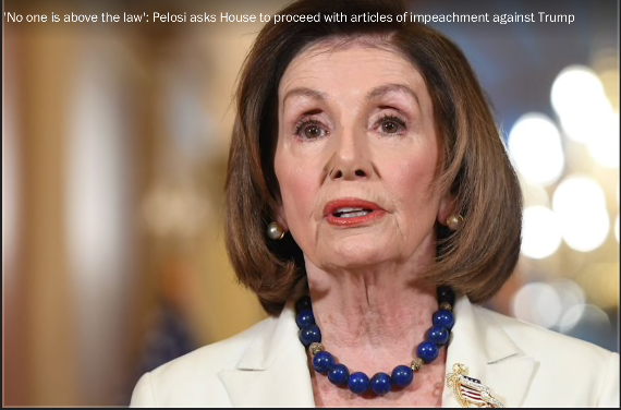 Pelosi signals House will send articles of impeachment to Senate as soon next week Pelosi signals House will send articles of impeachment to Senate as soon next week