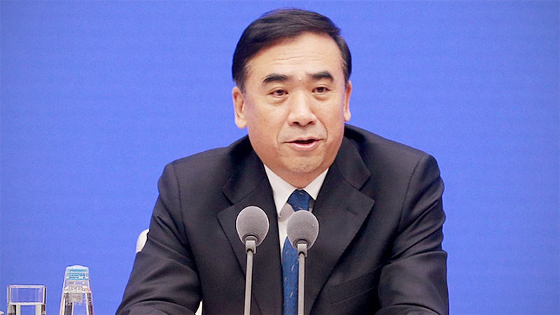 Li Bin, deputy director of the National Health Commission, at a news conference held by the State Council Information Office, Jan 22, 2020. [Photo by Wang Zhuangfei/chinadaily.com.cn]