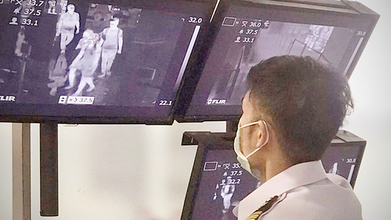 Thermal scanners being used at Suvarnabhumi, say officials, in reaction to public worries Thermal scanners being used at Suvarnabhumi, say officials, in reaction to public worries