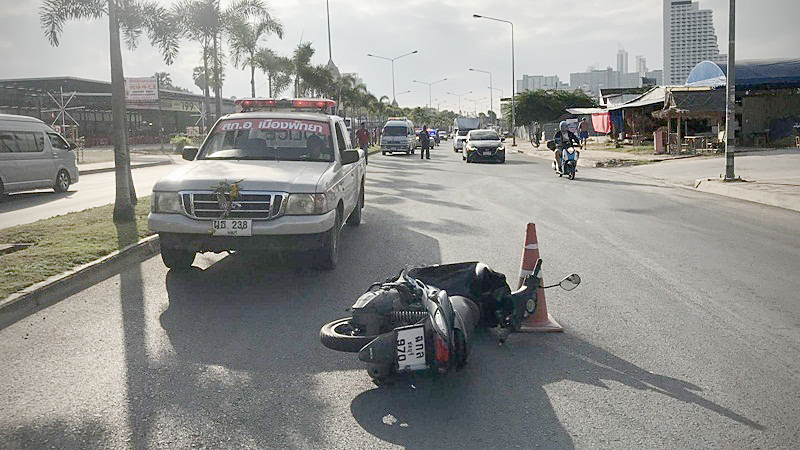 Russian killed in Jomtien motorbike accident Russian killed in Jomtien motorbike accident