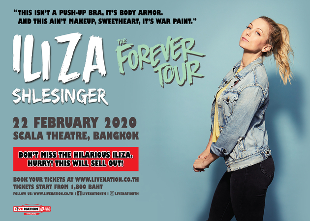 Shlesinger brings her "Iliza:The Forever Tour" to Bangkok Shlesinger brings her "Iliza:The Forever Tour" to Bangkok