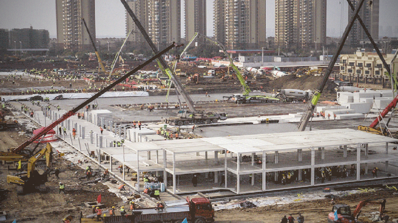 China built a massive hospital in 10 days to combat coronavirus. And it's not enough. China built a massive hospital in 10 days to combat coronavirus. And it's not enough.