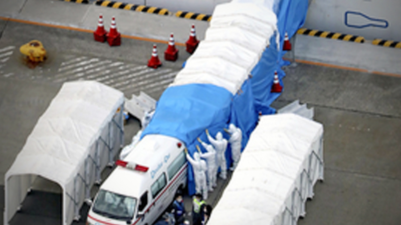 Passengers quarantined on cruise ship are desperate to escape coronavirus that infected 61 fellow travelers Passengers quarantined on cruise ship are desperate to escape coronavirus that infected 61 fellow travelers