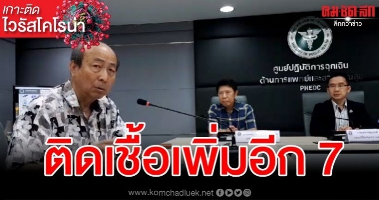 Three Thais among seven new coronavirus cases in Thailand Three Thais among seven new coronavirus cases in Thailand